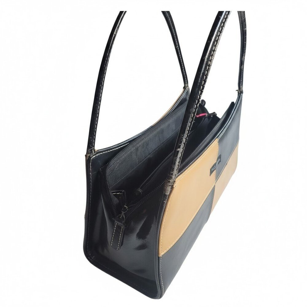 Kate Spade New York Black Tan Colorblock Shoulder Bag Purse (See Description) - Picture 4 of 10